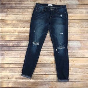 Paige Verdugo distressed skinny jeans size 27